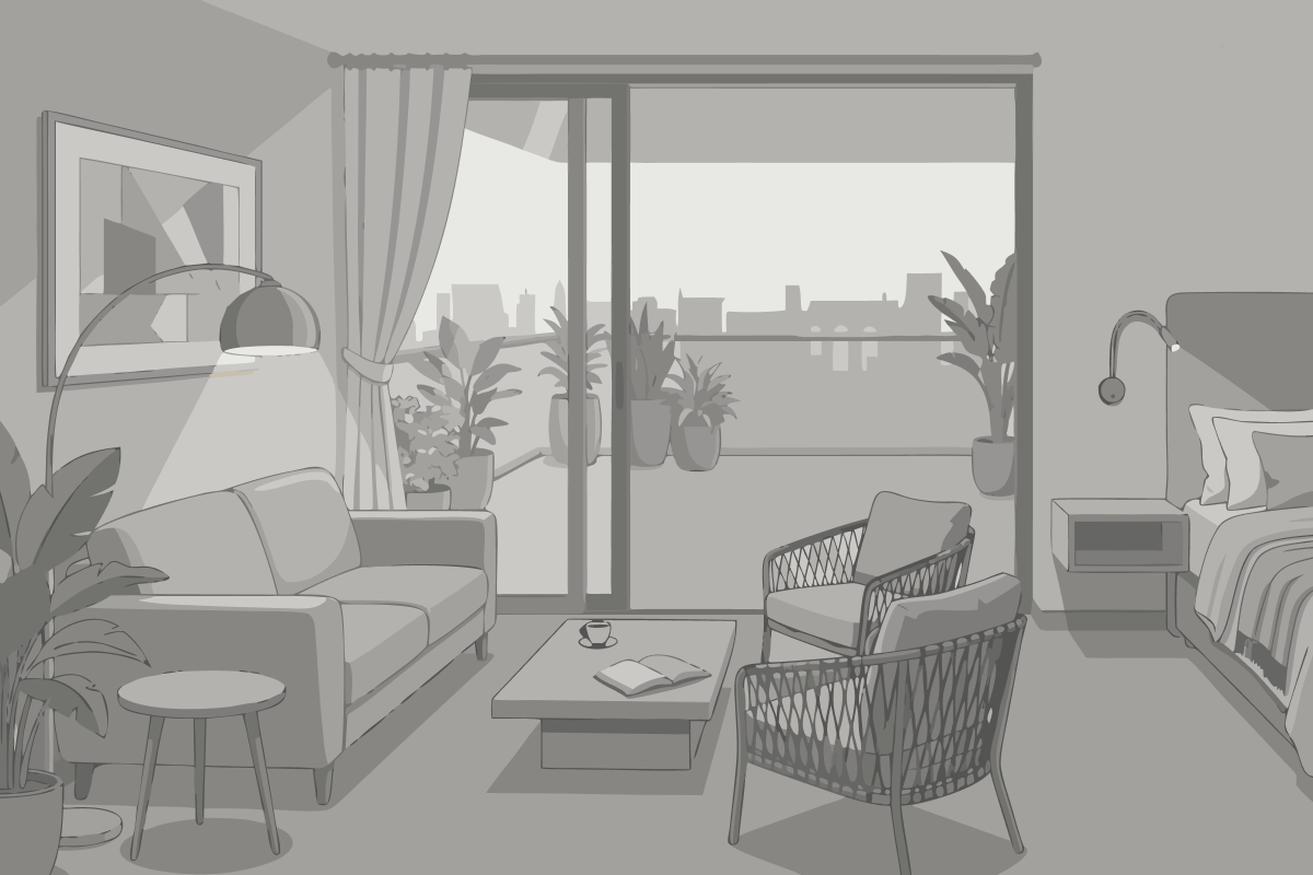 Suite con vistas a la piscina